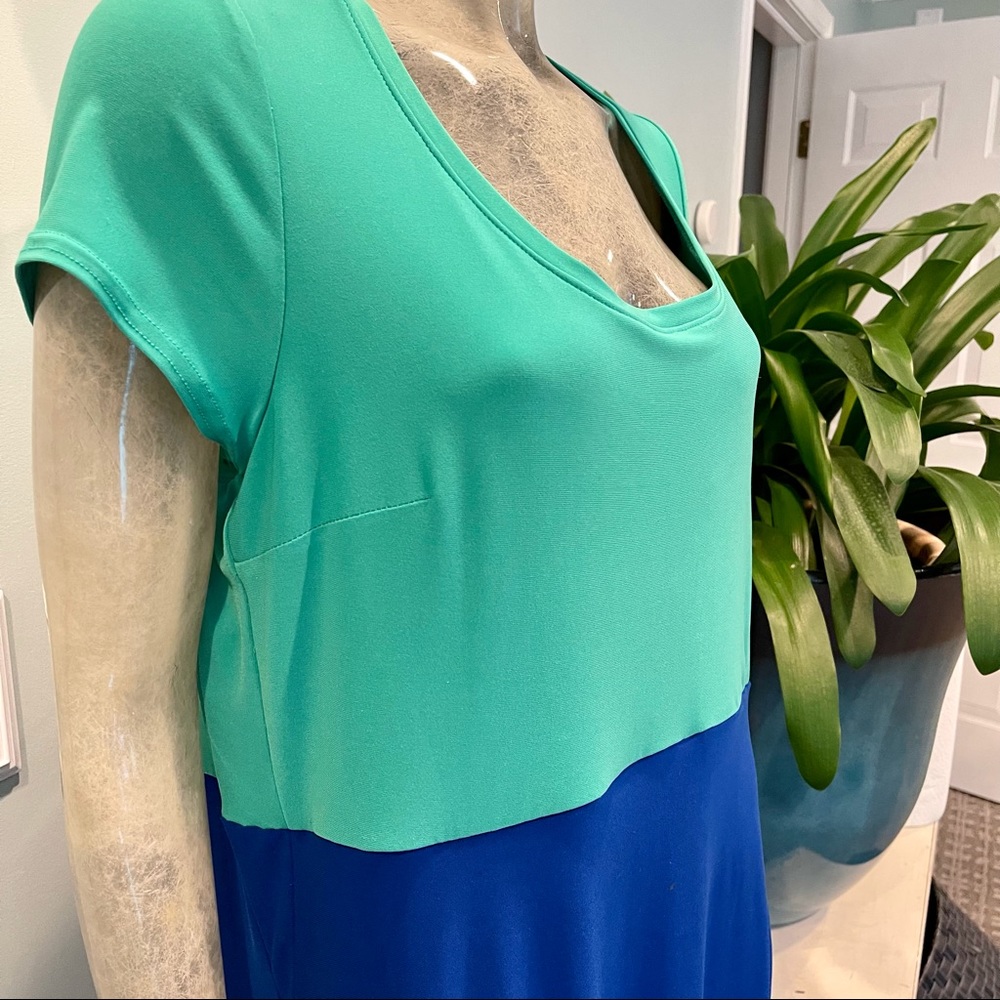Joseph Ribkoff Hi-Low Color Block Dress - Picture 6 of 6